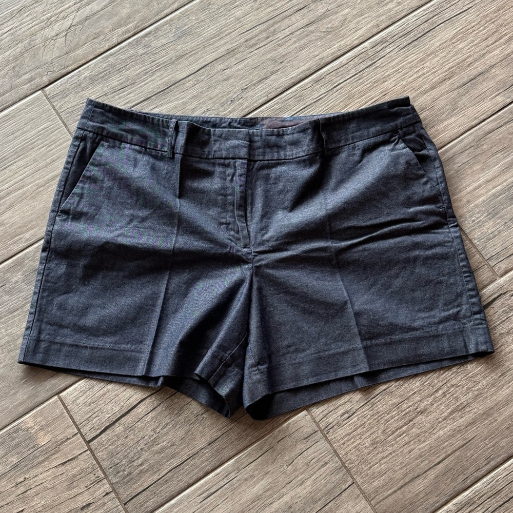 Ann Taylor Factory Blue Chambray Shorts Size 16